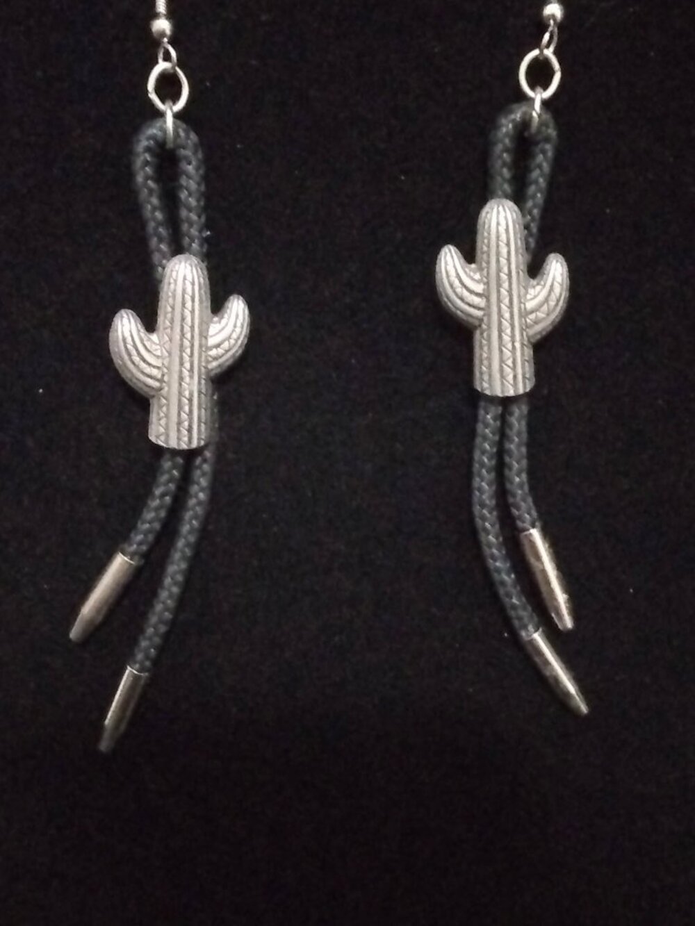 Jonette Jewelry Company Southwestern or Western-themed cactus slide Earrings